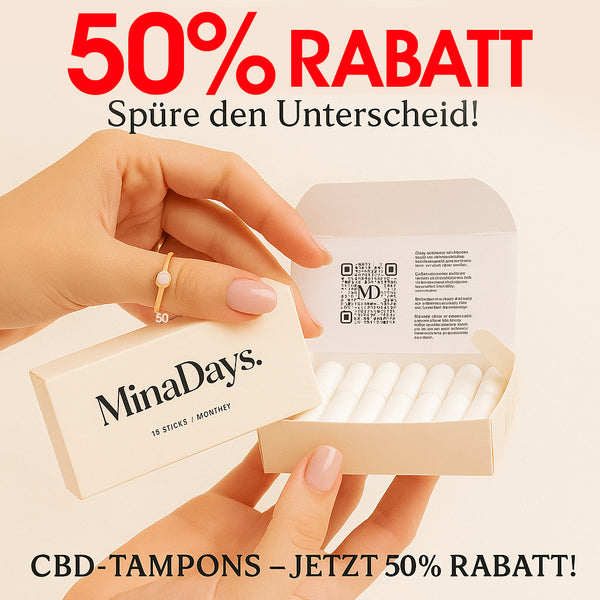 CBD-Tampons Normal – Sonderangebot: 50 % Rabatt dieses Wochenende