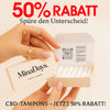 CBD-Tampons Normal – Sonderangebot: 50 % Rabatt dieses Wochenende